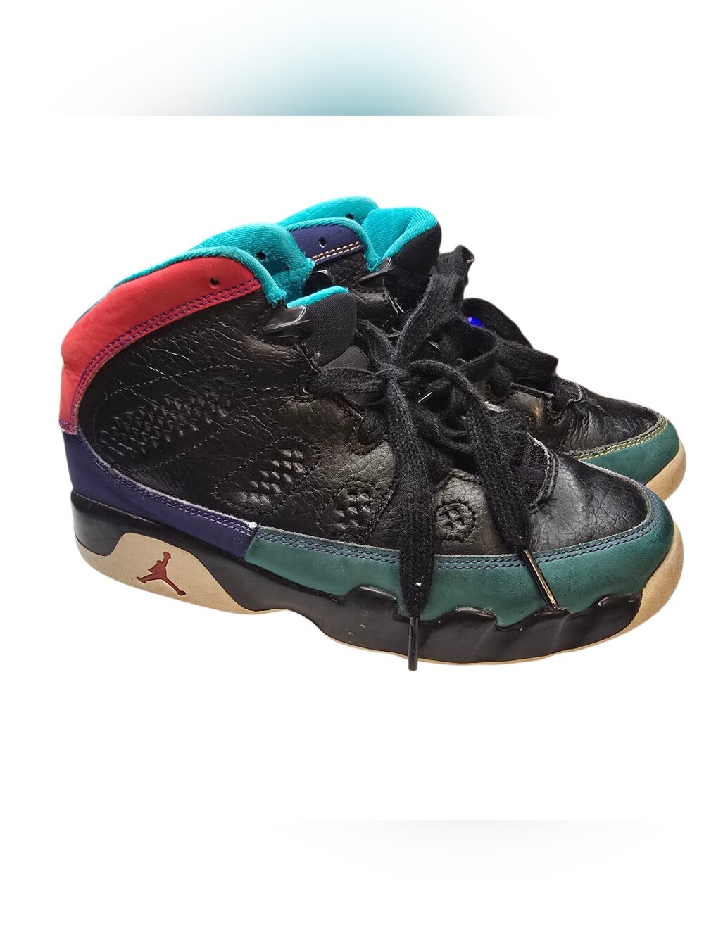 Air Jordan 9 Retro GS Dream It Do It Black Multicolor 302359-065 Kids Size 3Y
